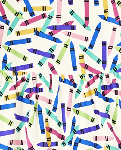 Gymboree Girls And Toddler Long Sleeve Knit Casual Dresses, Artist Crayons, 8 #TOP1