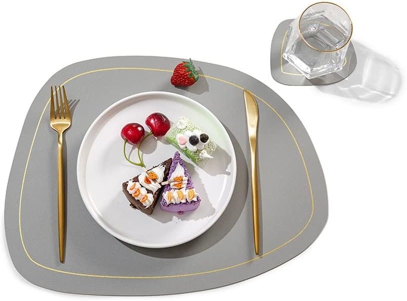 6 Pcs Tableware Pad Home Dining Table Decor Mats Table Mat Pads Bowl Cup Coaster Kitchen Accessorie(D)