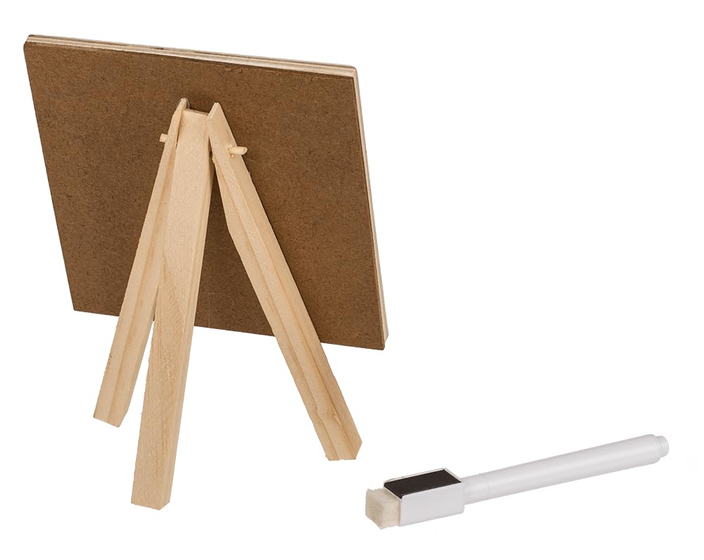 Pizarra magnética retro con bolígrafo y soporte, 10 cm, 1 unidad en pantalla