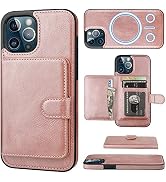 Bocasal Wallet Case for iPhone 12 Pro Max Compatible with MagSafe Magnetic RFID Blocking Detachab...
