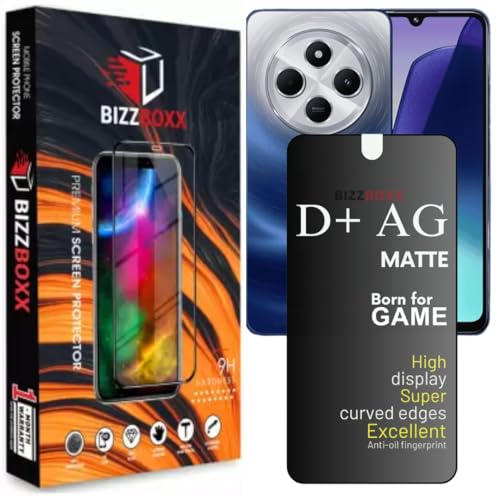 Image of Compatible With Redmi 14C 5G D+ AG Matte Tempered Glass Screen Guard Protector Anti-Fingerprint Gaming Special With Camera Cut (For Redmi 14C)- Pack of 1