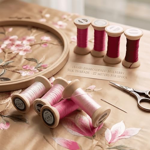 Image of Natural 100% Mulberry Handmade Embroidery Silk Thread Silk Floss (39)