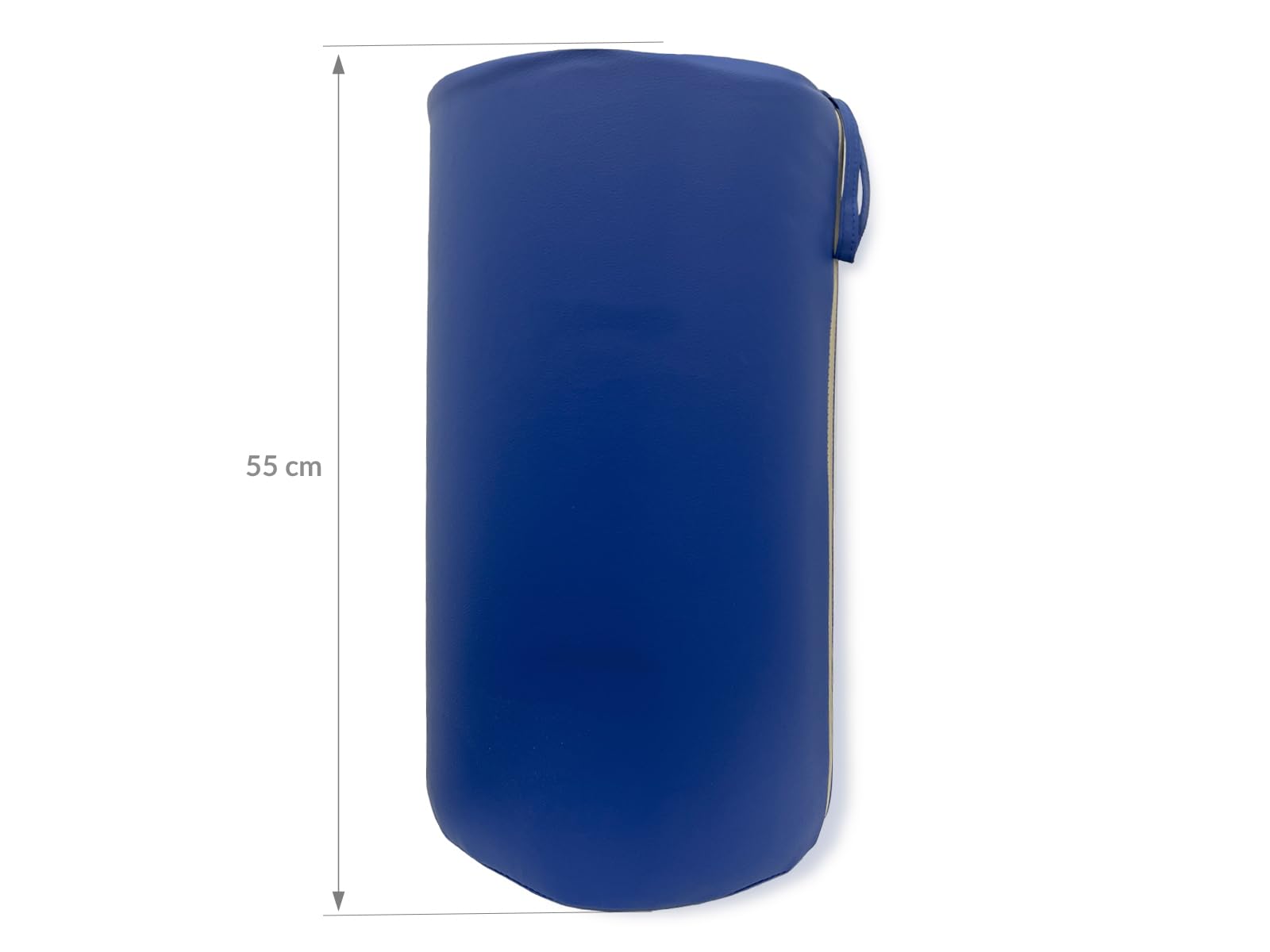QUIRUMED Rollkissen, 55 x 30 cm, blau, Kunstleder, Schaumstofffüllung, für Yoga, für Fitness, für Massage