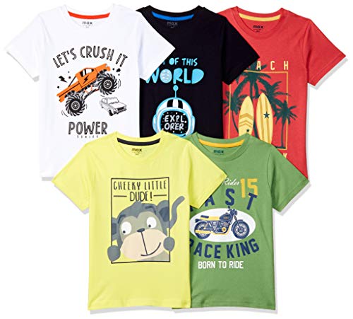 Image of Max Boy's Solid Regular Fit Tshirt
