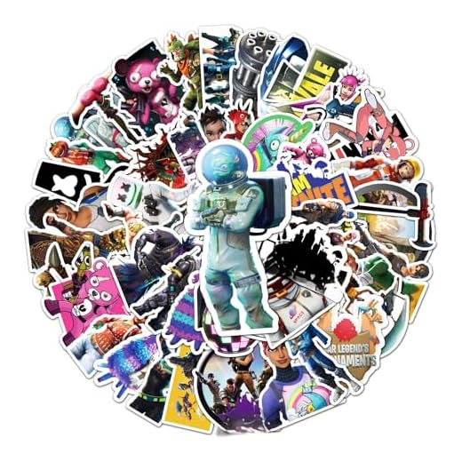 50 Stück Game-Fortnite Laptop Aufkleber, Wasserfeste PVC-Aufkleber für DIY-Dekoration, Graffiti-Stil Stickers für Autos Motorräder Laptops Fahrräder Skateboards Skier Snowboards Gepäck etc.