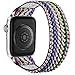 Ouwegaga Cinturino di Ricambio Compatibile con iWatch 44mm 42mm 40mm 38mm, Cinturino Elastico in Nylon Elastico Cinturino Compatibile con iWatch Series SE 6 5 4 3 2 1, 38mm/40mm-S/M Etnica