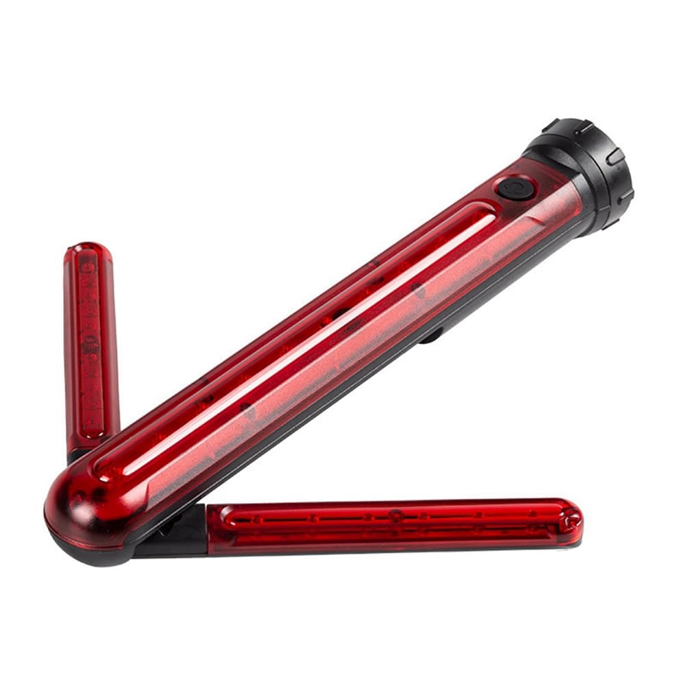 Vjsujehgy LED Emergency Roadside Flares Light Foldable Safety Bar Light Magnetic Stand Warning Signal SOS Lamps