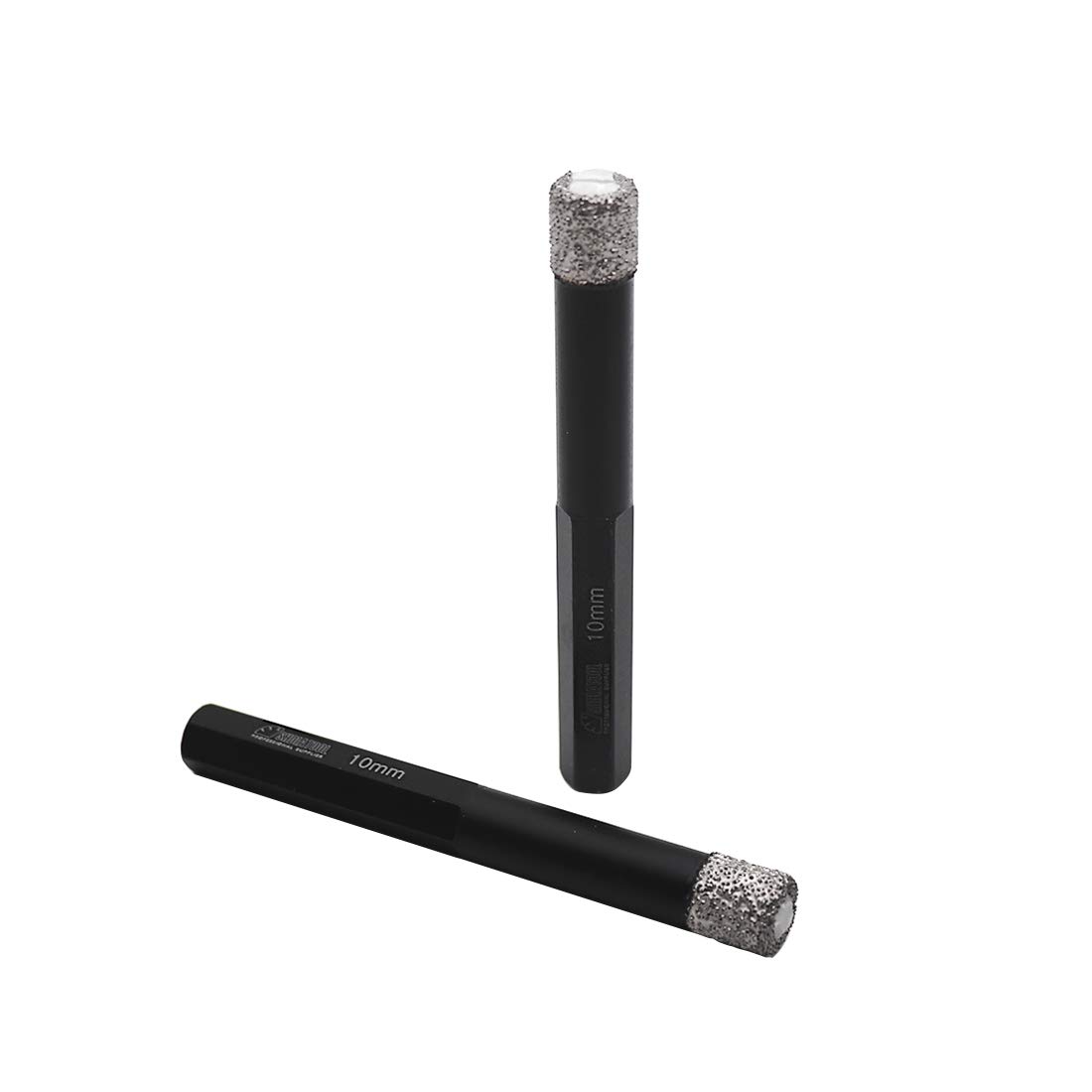 SHDIATOOL Broca de Diamante Vástago Hexagonal 5 Piezas 10 mm para Perforación en seco Baldosas Porcelana Cerámica Mármol