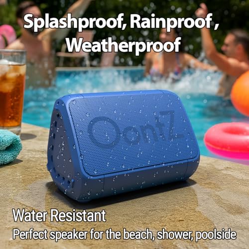 Image of OontZ Angle Solo Compact Bluetooth Speaker, 14-Hour Playtime, Blue