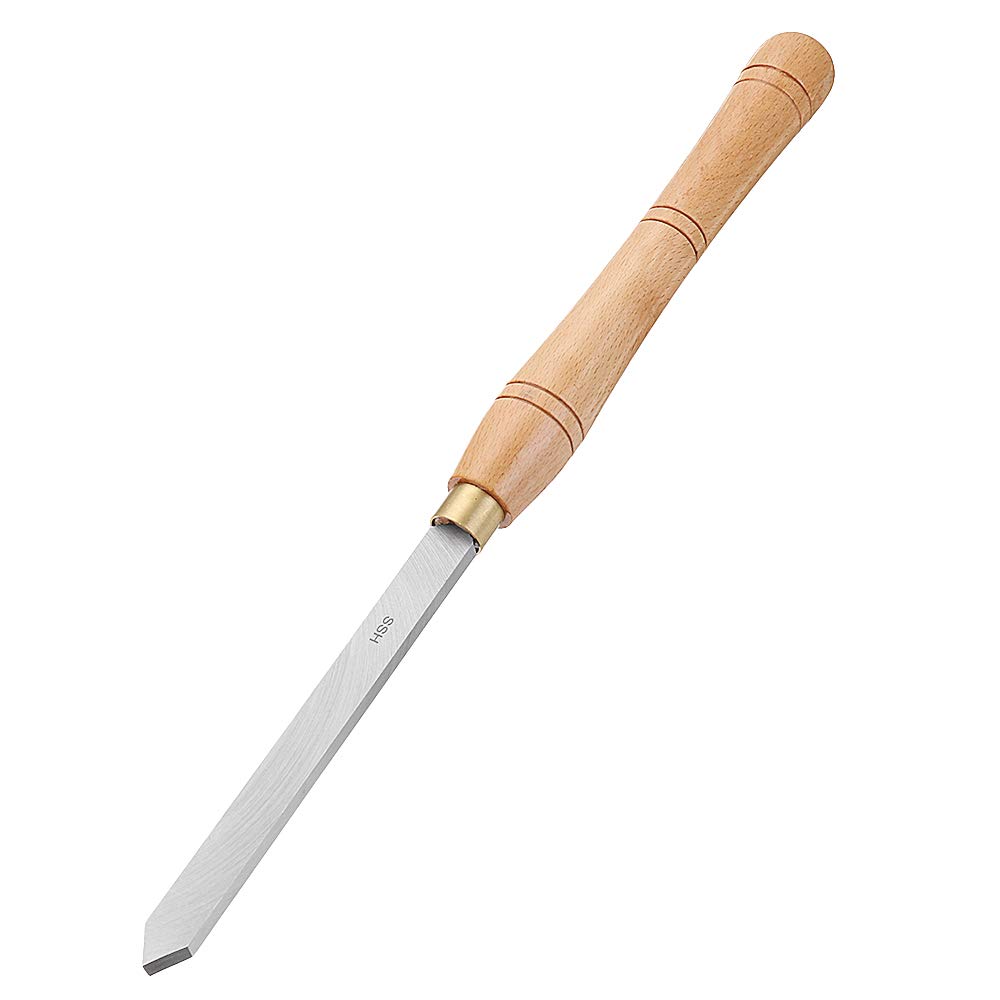 Scalpello per Tornio, Scalpello per Tornio in Acciaio ad Alta Velocità Utensile per Tornitura Del Legno con Manico in Legno Strumento per la Lavorazione Del Legno/a/D