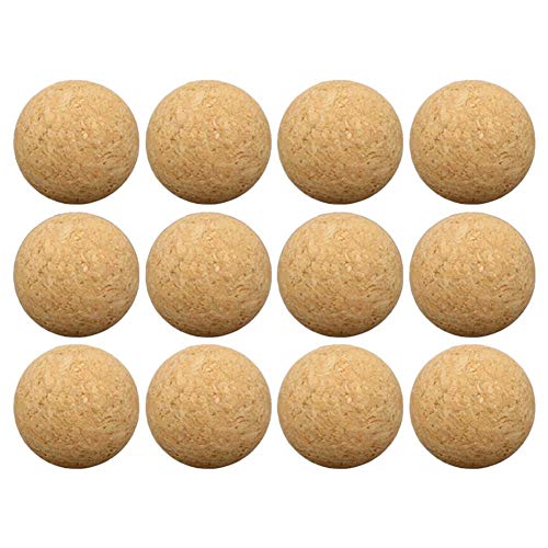 Balle De Baby-Foot en Liège Accessoires De Football De Table 36MM Football De Bureau en Bois De Football 6PCS 12PCS