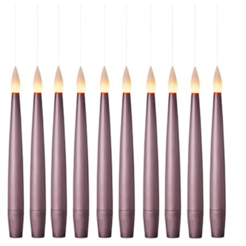 Bougies flottantes sans fil or rose pour décoration sans risque