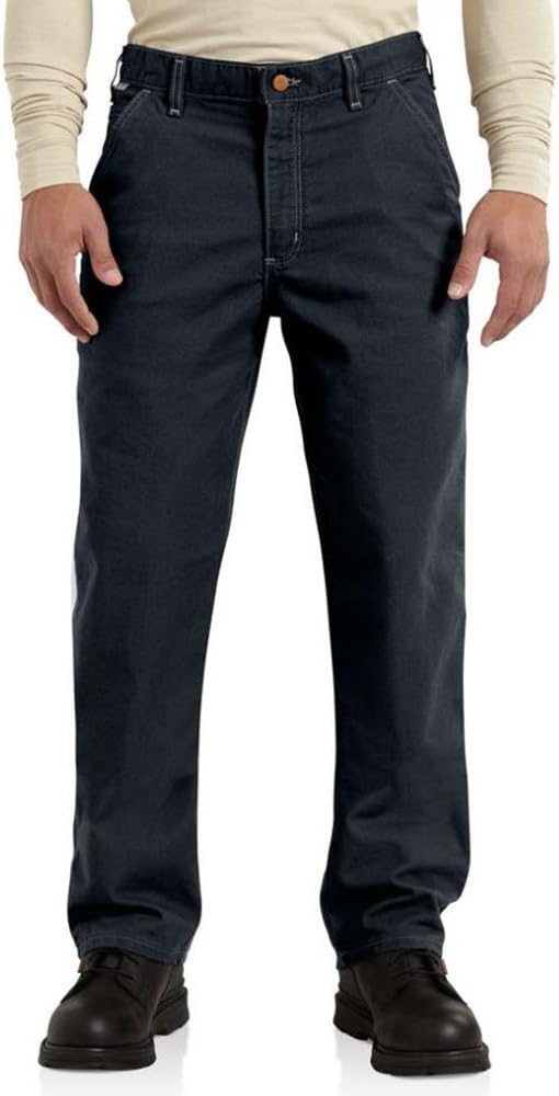 Carhartt Men's Flame-Resistant Washed Duck Work Dungaree