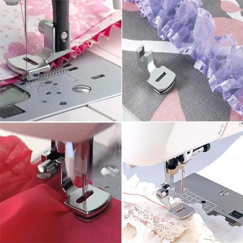 Pie prensatela para shirring gathering metal miniatura 5