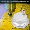 Rotary Encoder, KIMISS 5V 60mm Diameter 4 Terminal Manual Pulse Generator CNC Electronic Handwheel with Handle 5V 60mm Diameter