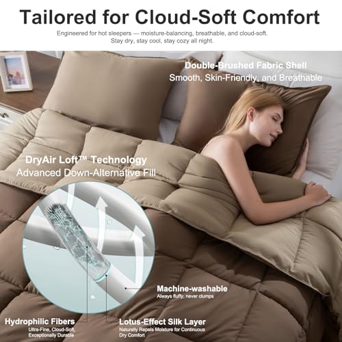 Image of KASENTEX King Comforter Set, Reversible, Goose Down Alternative, All Season