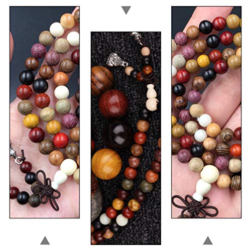 Accessoires de bijoux boho en bois zen collier de perles harmonie interieure - 5