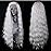 ELESTY Long Wavy White Hair Synthetic Lace Front Wig For Women Heat Resistant Fiber Loose Curly Lace Front Wig Glueless Lace Wigs Pre Plucked Natural Hairline Cosplay Party Wigs 24Inch