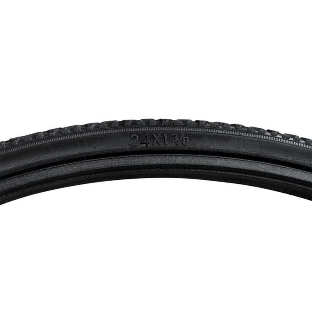 Neumático para Silla de Ruedas de 2 Piezas Apto para Silla de Ruedas Estándar de 24x1-3/8 "