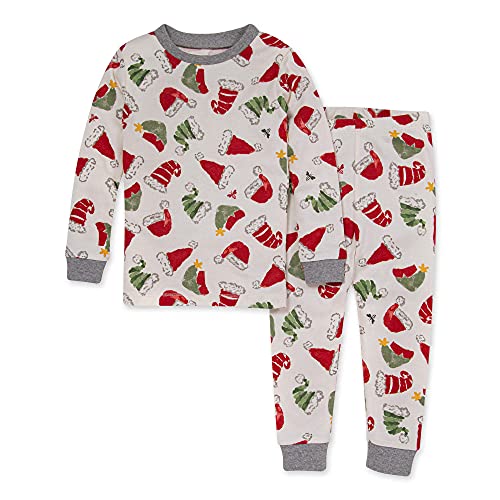Burt's Bees Baby baby girls Td28512-htg-3t and Toddler Pajama Bottoms, Festive Toppers, 3T US