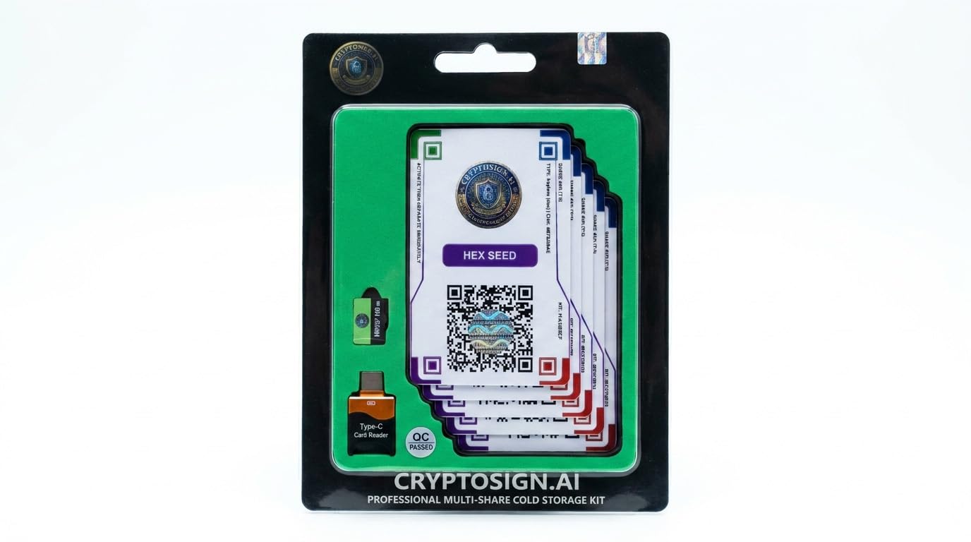 Keyless Kit – (HEX) – Offline Master Password & Crypto Seed Phrase Backup – Shamir's Secret Sharing Security Cards (Offline Master Password & Crypto Seed Phrase Backup)