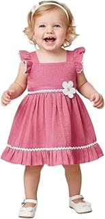 A.T.U.N. (ALL THINGS UBER NICE) Baby Girls Premium Cotton Embroidered Dress | Lightweight Comfortable Dress Party, Photosh... Price In India