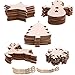 Produktbild Amacoam Weihnachtsanhänger Holz Holzanhänger Weihnachten zum Bemalen Weihnachtsbaum Deko DIY Handwerk Dekoration mit Schnur für Verzierungen Neujahr Valentinstag Weihnachtsbaum Weihnachtsdeko 50 Stück