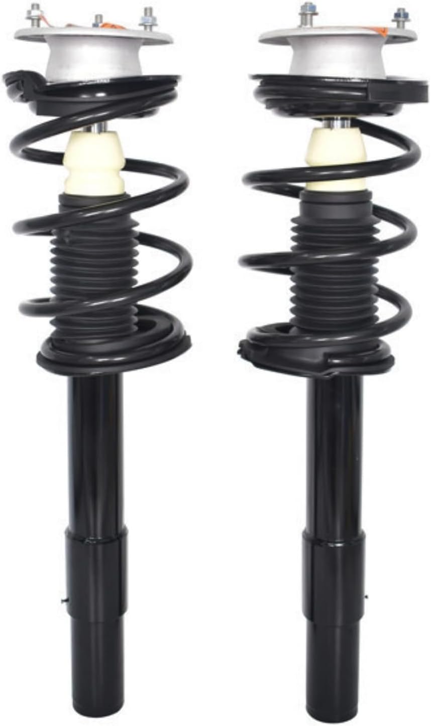 Front Complete Struts and Shock Absorbers Assembly Compatible with BMW 525i 530i 535i 2004-2010, Shock Absorbers with Coil Spring Pair, Replacement for 1335632L 1335632R