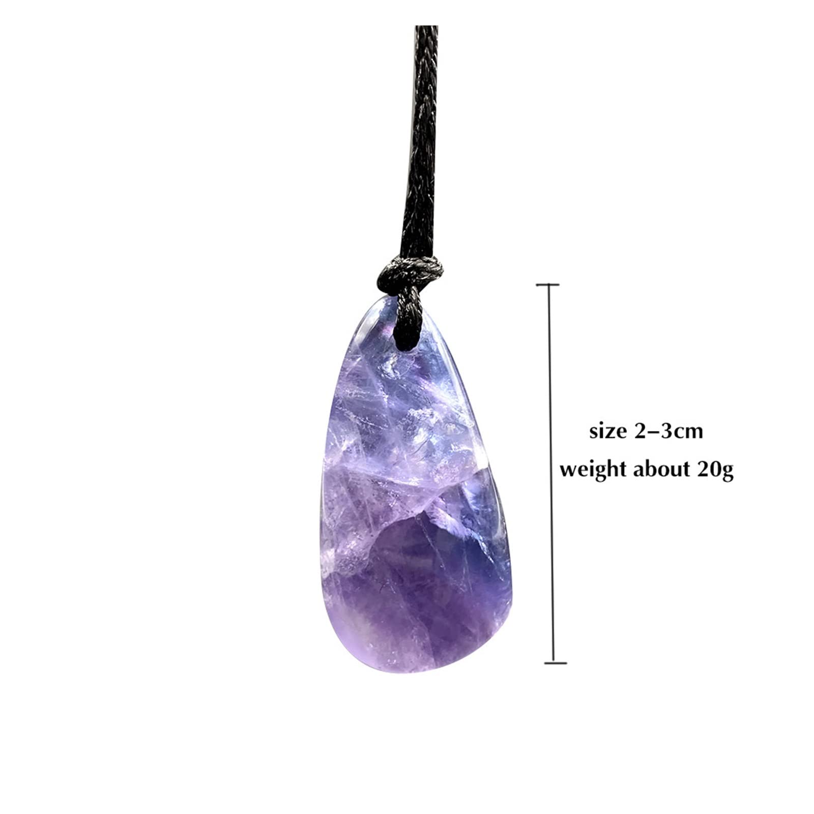 Colgante de Cristal de Cuarzo de fluorita púrpura Natural, Collar de Piedras Preciosas de Grava áspera de púrpura, decoración Inicio Colecciones