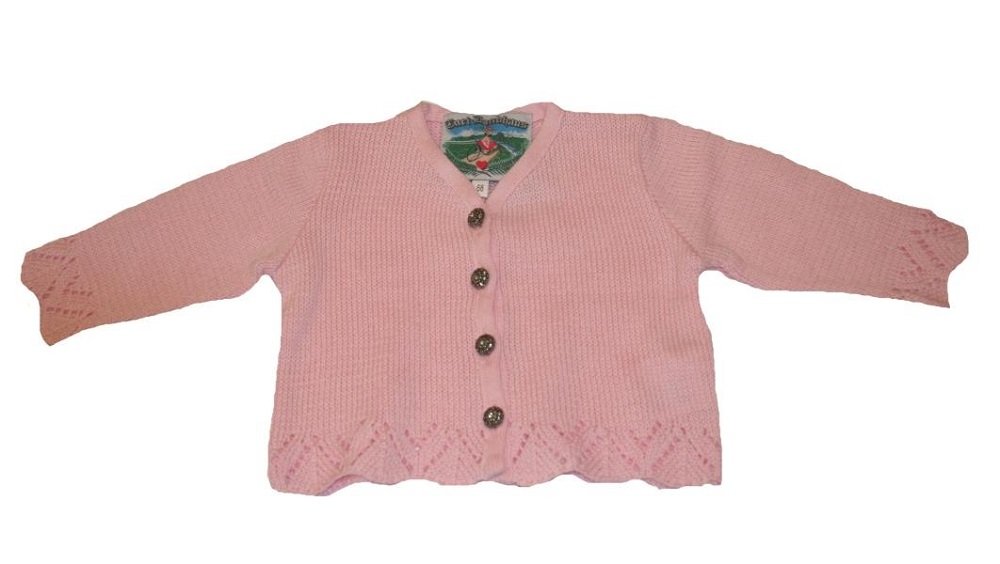 Trend-Promotion Austria Chaqueta de Punto Color Rosa para niña (Tallas 98 – 164 Rosa 3 años