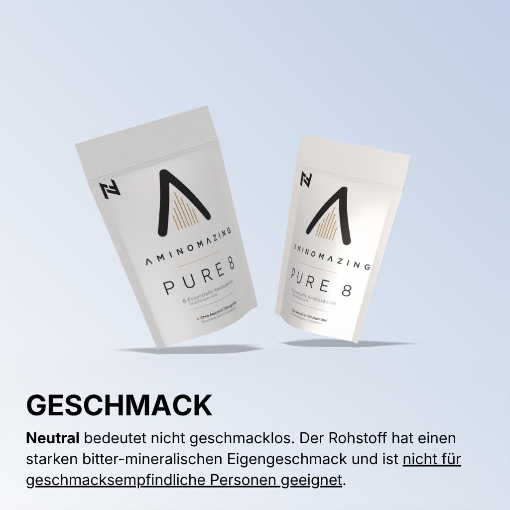 NF24 EAA Pulver 1Kg - Neutral ohne Zusatzstoffe wie Aromen und Süßungsmittel | enthält alle 8 essentiellen Aminosäuren | Aminomazing Pure 1000g Beutel