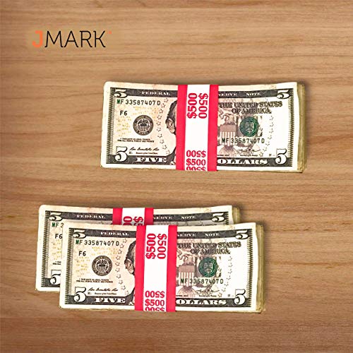 Money Bands Currency Sleeves Straps – Made In Usa (Pack Of 330 - $500) Self-Adhesive Money Wrappers For Bills Color Coded Wraps Meets Aba Standards, 7.5 X 1.25 Inches – Counter Recyclable Kraft Pape #TOP4