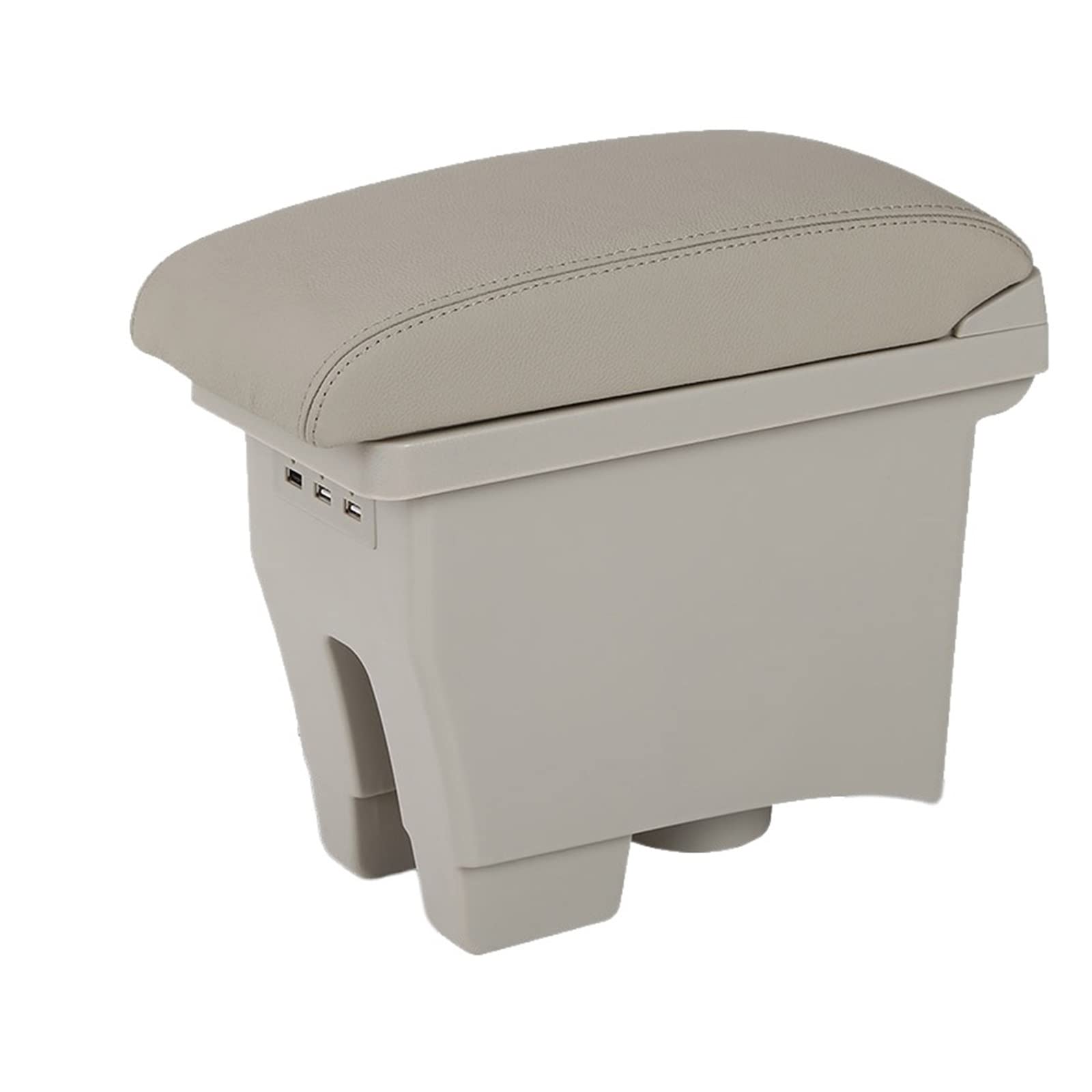 For VW For POLO Mk5 6R For Vento 2012-2018 Car Armrest Box Center Storage Box Car Accessories Retrofit(B4 Beige Corium)
