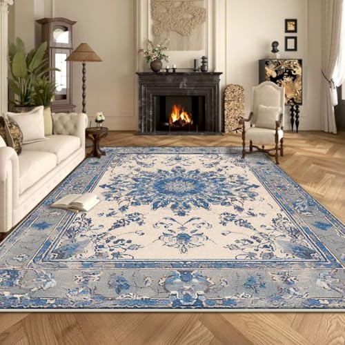 Tapis de salon rétro grand format 200x300 cm pour chambre et sol