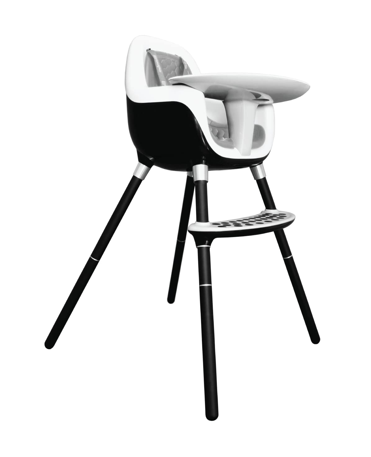 Bumbo Baby Highchair with Saftey Harness and Removable Tray - Portable and Convertible High Chair for Baby - Suitable for Ages 6 Months to 3 Years - Easy to Clean and Assemble - Cool Grey