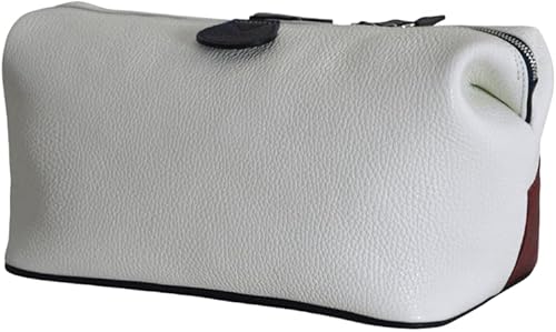 Miniatura 5 de Leather Luxury Sport Beauty Case Toiletry Bag  Handmade to Order in Italy, Soft Pebble-Grain  Travel Accessories Pouch, Full Grain Leather