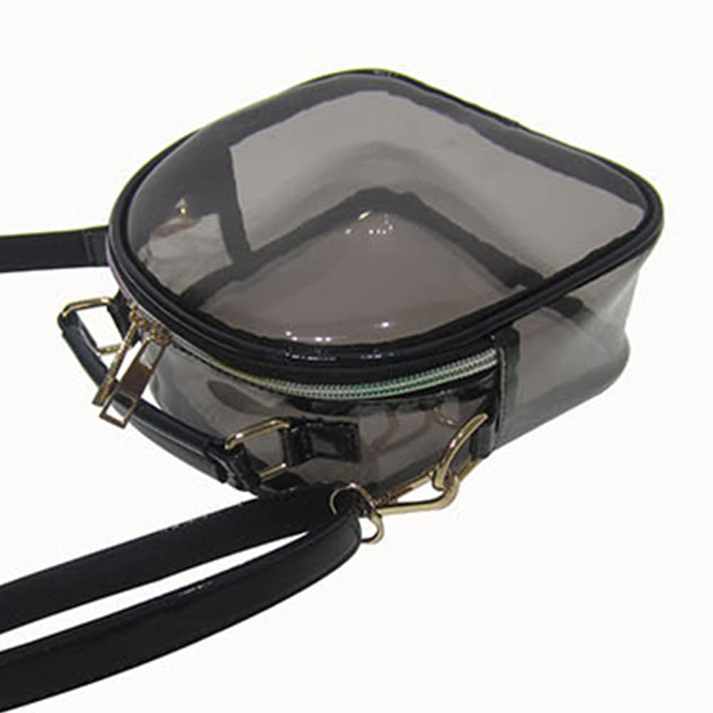 Przezroczyste PCV Crossbody Bag Women Mini Jelly Clear Ramion Torby