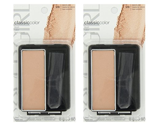 CoverGirl Classic Color Blush, Natural Glow [570], 0.3 oz (Pack of 2)