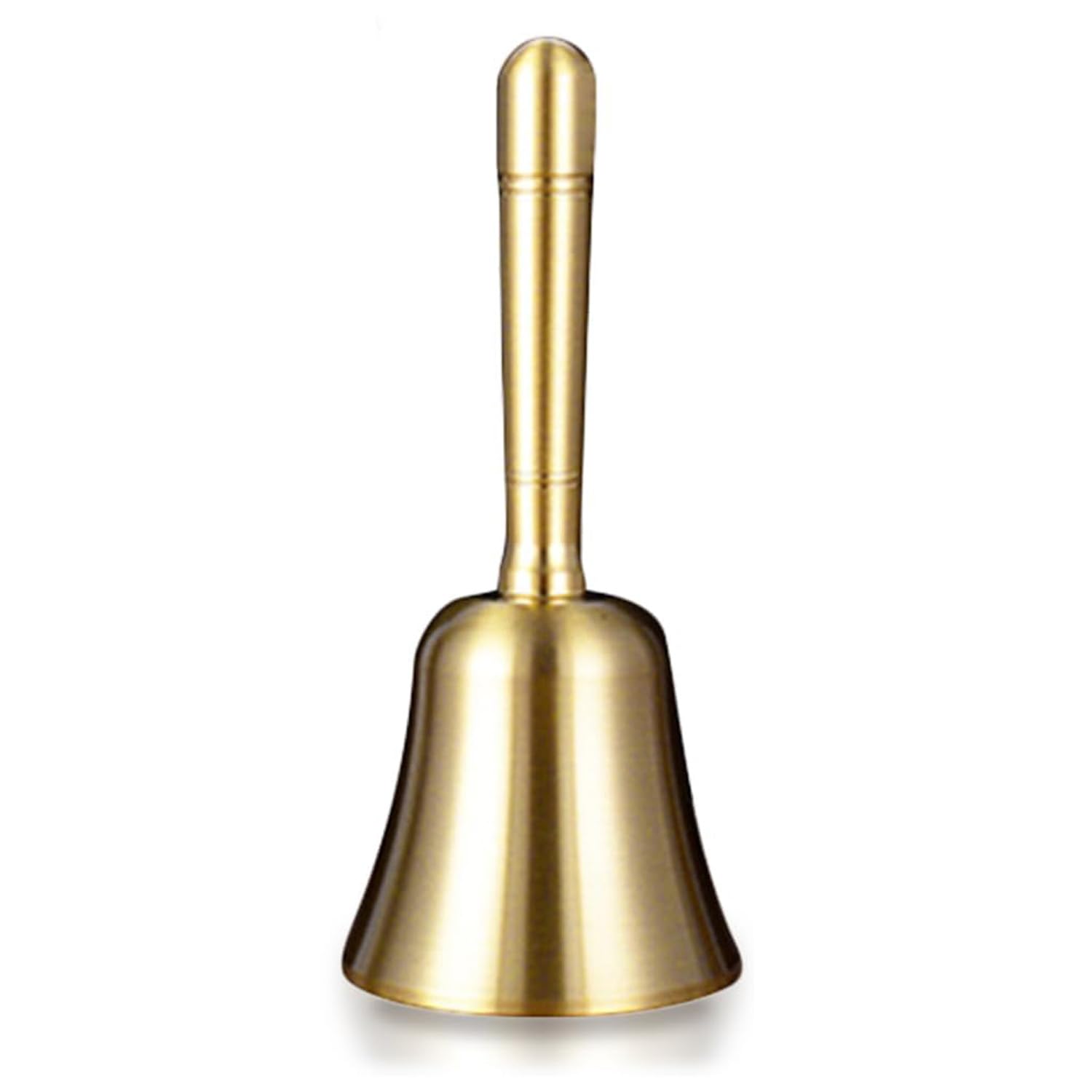 Campana a Mano Con Manico, Campana a Mano In Ottone Massiccio, Campanello Di Servizio, Campanellino Per Cucina, Dinner Bell, Grande Tenuto In Mano Chiamata Campana, Compatto e Portatile