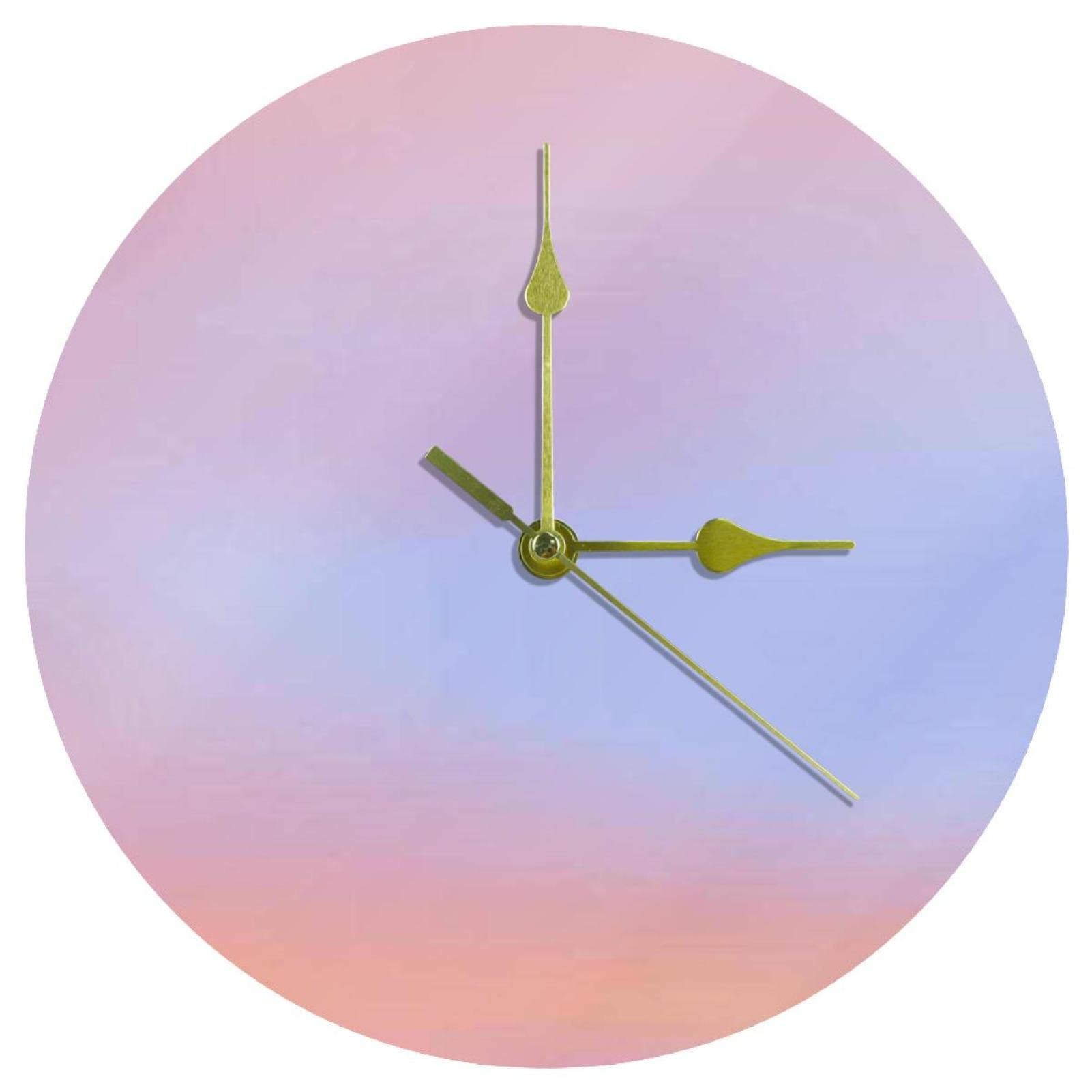 Horloge murale rose 24 cm silencieuse à offrir pour décorer une chambre de fille