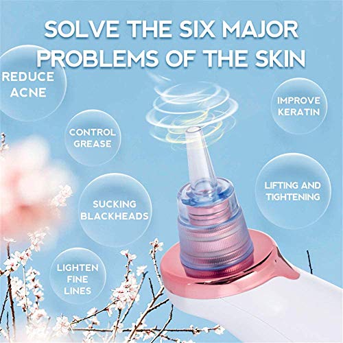 Mee-eterverwijderaar, met 5 verwisselbare schoonheidskoppen, mee-eters, poriënreiniger, 3 modi, vacuüm, mee-eters, USB… - Afbeelding 5