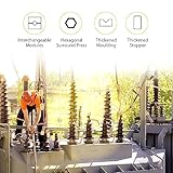 Holdfiturn Hydraulic Crimping Tool 8 Tons 8 Dies Lug Terminal Crimper for Electric Battery Cable Wire Hand Operated Hydraulic Compression Tool with Carry Case for 4-70mm² - Image 6