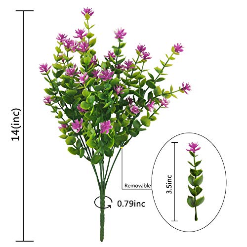 Ksnnrsng-4-pezzi-Fiori-Artificiali-Finti-Piante-Artificiale-Arbusti-Ramo-Resistente-ai-Raggi-UV-Balcone-per-Giardino-Decorazioni-Esterna-Della-Scatola-di-Del-Cortile-Della-Finestra-di-Casa-Rosa