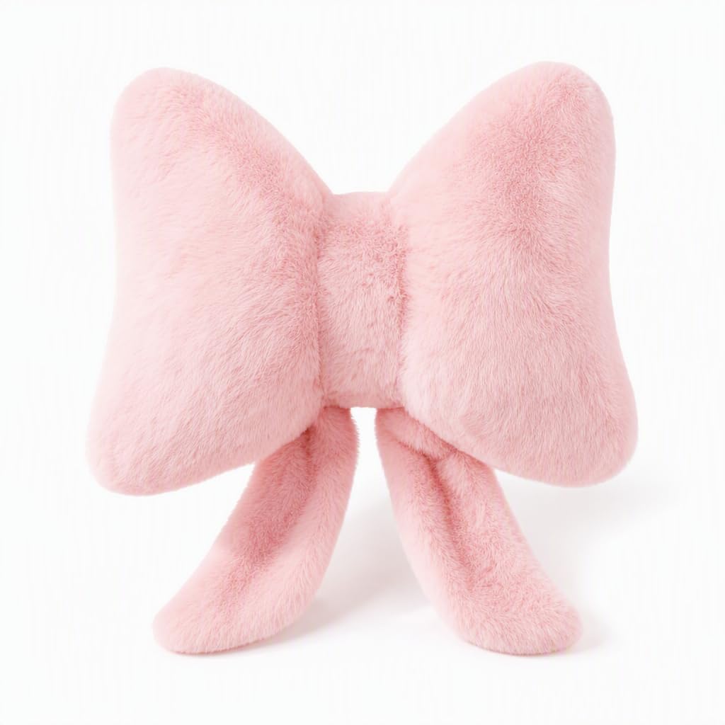 PYuWejn 1Pcs Pink Bow, Bow Pillow for Bedroom Decor,