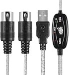 axGear USB to Midi Interface Cable Adapter Converter for PC