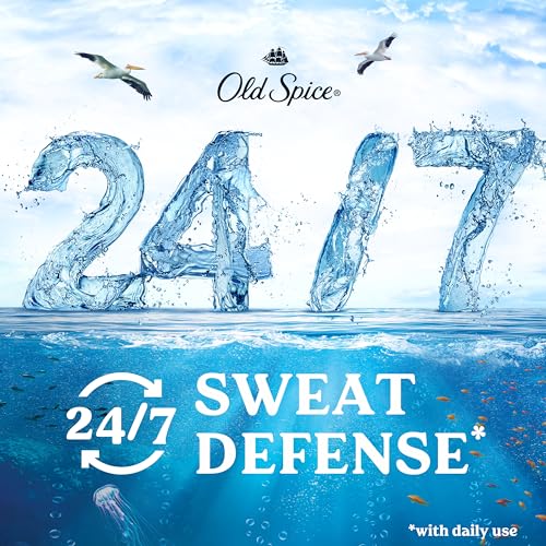 Image of Old Spice Sweat Defense Antiperspirant & Deodorant for Men, 24 /7 Ultimate Sweat Protection, Long Lasting Scent, Soft Solid, Deep Sea Scent, 2.6 oz