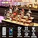 LED Lighted Liquor Bottle Display Shelf 3 Tier 24 Inch Illuminated Home Bar Shelf Display Stand with Remote and App Control Multicolor Acrylic Lighted Bottle Display for Home Commercial Bar Party