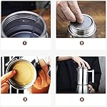 MYYINGELE Stainless Steel Induction Stovetop Espresso Maker, Italian Coffee Maker Moka Pot, for Full Bodied Stove Top Coffee, Suitable for Induction Cookers - Image 4