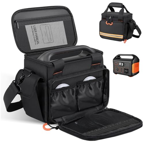 Portable Station Bag Compatible with Jackery Portable Power Station Explorer 160/240/300, with Plenty of Room for Accessories, Waterproof and Non-slip Bottom, and Abrasion-resistant Nylon Fabric