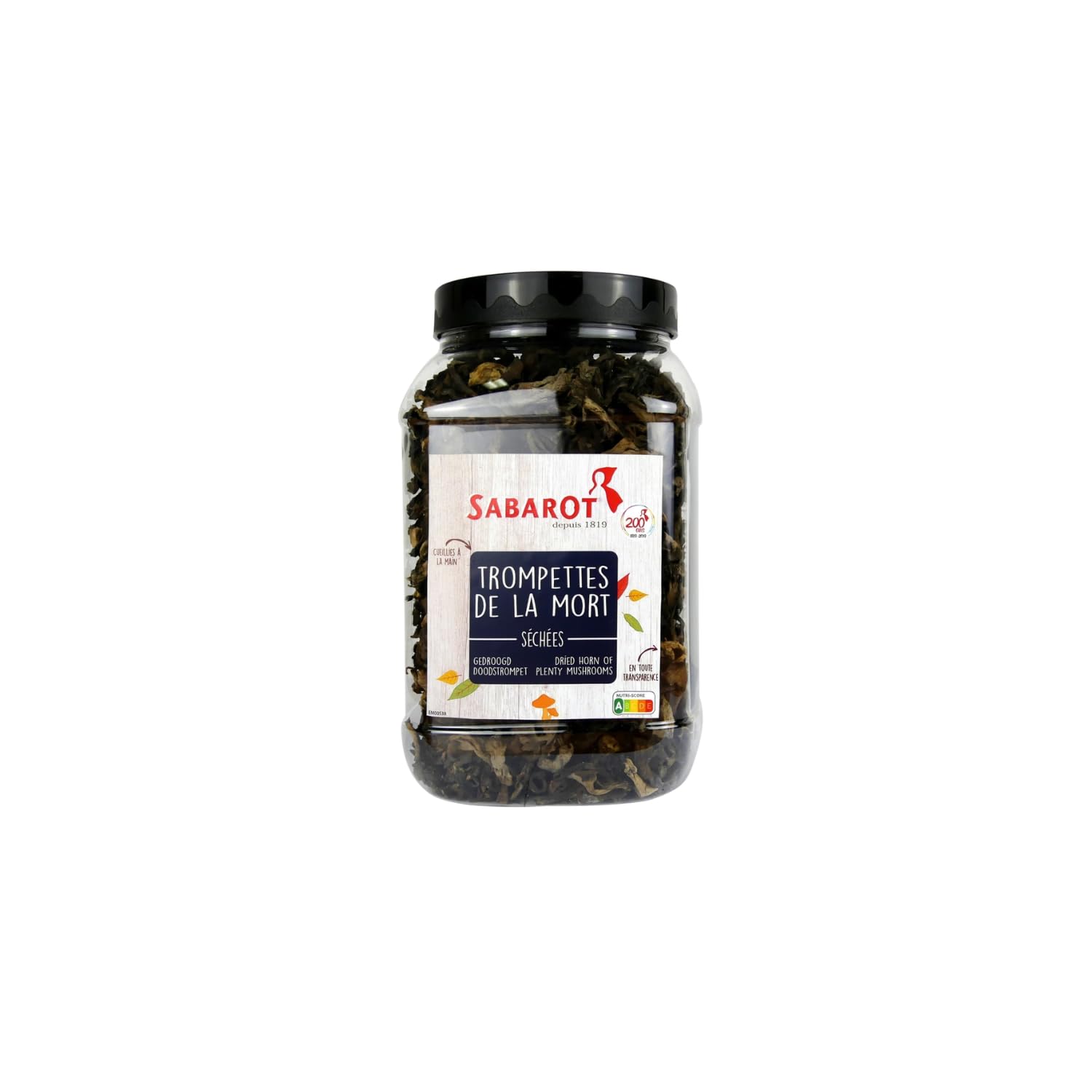 SABAROT Getrocknete Schwarze Trompeten Tubo 500 g – Wildpilze für die Gourmetküche